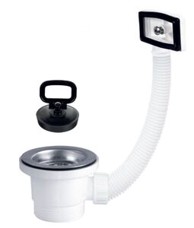 SINK SOLUTION Sifonsko grlo 1 1/2" s horizontalnim pomoćnim preljevom